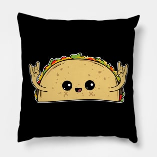 Kids Cute Taco Rocks-Cinco de Mayo Food-Foodie T Shirt Pillow