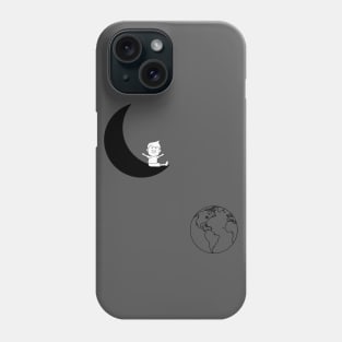 Boy on the moon Phone Case