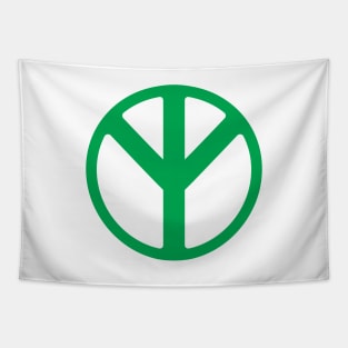 Green World Life Conservation Protest Symbol Tapestry