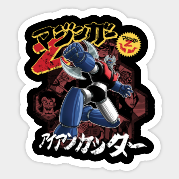 Mazinger Z Mecha Robot Cartoon 80's - Mazinger Z - Sticker | TeePublic Mazinger Z Mecha Robot Cartoon 80's - Mazinger Z - Sticker | TeePublic