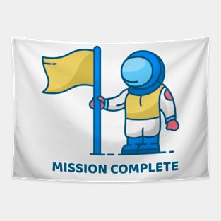 Mission Complete Astronaut Tapestry