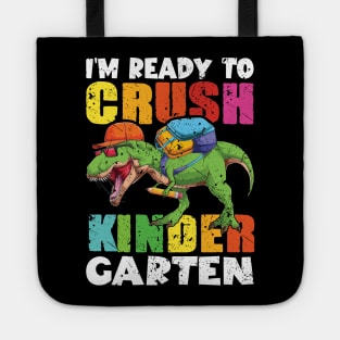 I'm Ready To Crush Kindergarten Dinosaur Back To School Tote