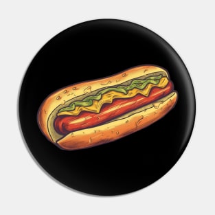 Sizzling Hotdog Delight Pin