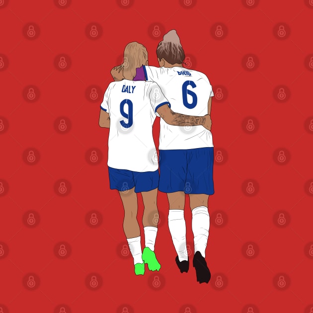 Rachel Daly Millie Bright England Lionesses Minimalist BFFs by Hevding