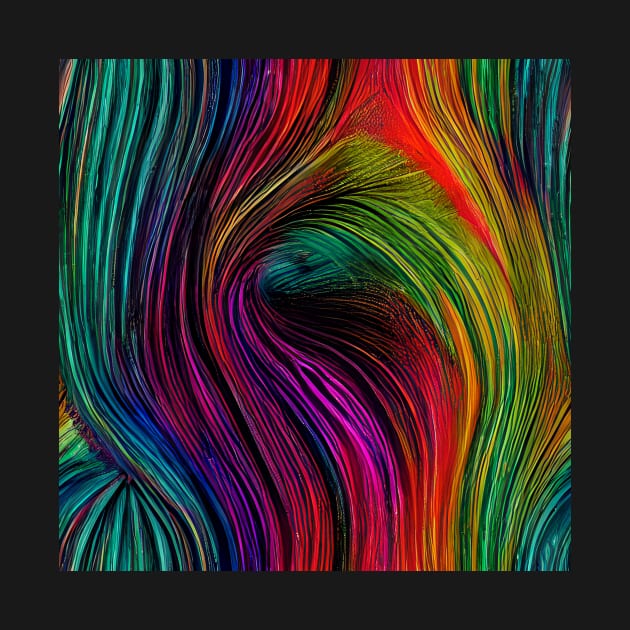 Multicolor Flow Lines by Funkiberd