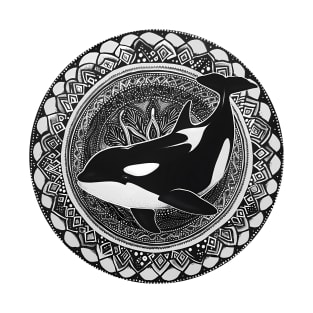 Mandala - Orca B&W T-Shirt