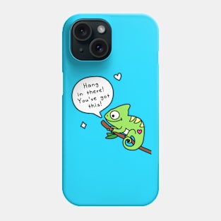 "Hang in There" Chameleon Phone Case