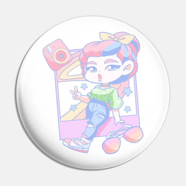 Aesthetic RetroGirl Pin by Carla S.D.