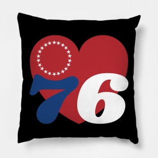 For The Love Of Philly 76ers v3 Pillow