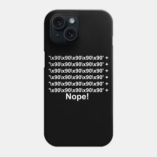 Cyber security - Hacker - Buffer Overflow Nopsled Phone Case