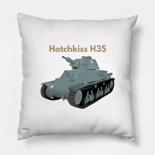 Hotchkiss H35 WW2 French Tank Pillow