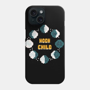 Moon Child /Moon Phases Pixel Art Phone Case