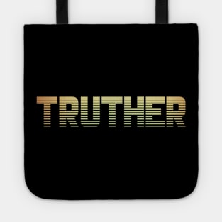 Truther Vintage Conspiracy Theory 80's Logo Tote