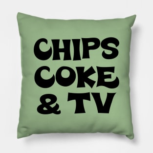 Chips, Coke & TV #1 Pillow