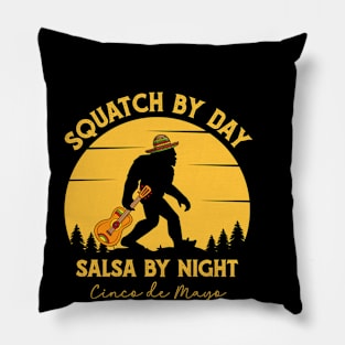 Cinco de Mayo Bigfoot Sasquatch Pillow