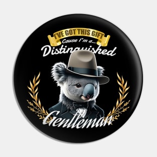 The Distinguished Koala Gentleman Pin