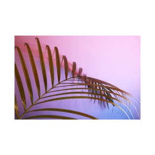 Leaves Photography With a Purple and Pink Gradient T-Shirt