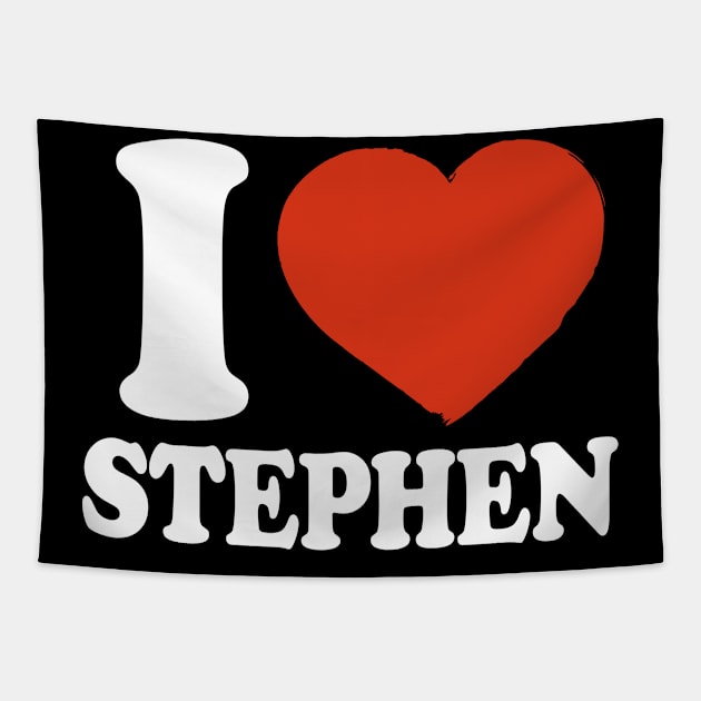 I Love Stephen Tapestry by Saulene