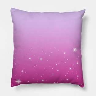 Falling Stars (Pink to Magenta Ombre) Pillow