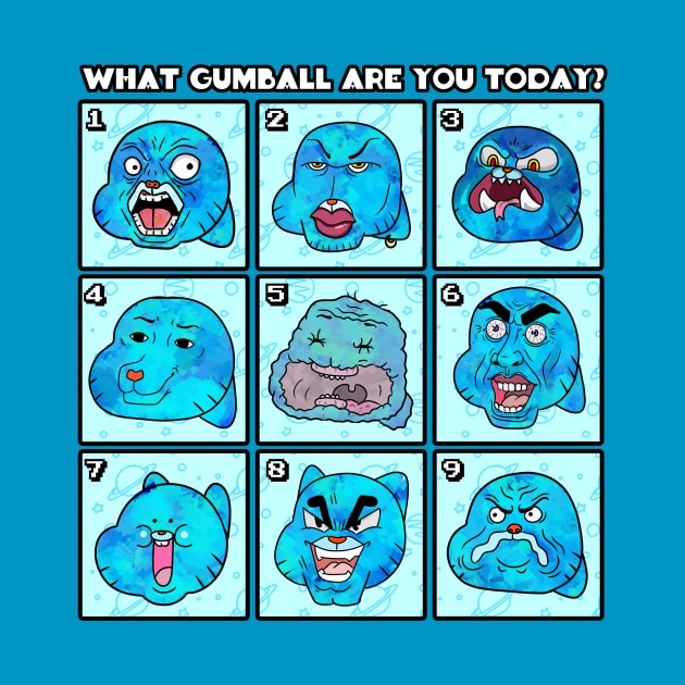 The Many Moods of Gumball by Tonomura Bix