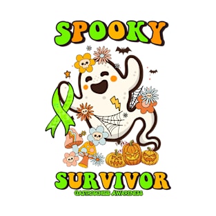 Gastroschisis Awareness Awareness - spooky survivor ghost retro halloween T-Shirt