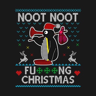 Noot Noot Pingu Ugly Christmas T-Shirt