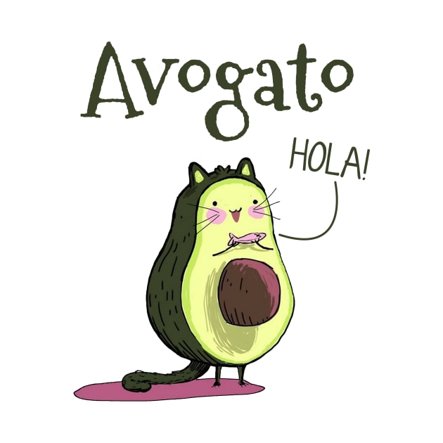 Avogato T-shirt Funny Avocado Cat Gift by Danielsmfbb