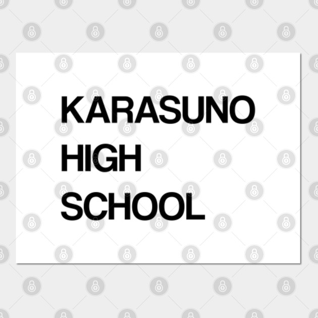 Wallpaper Karasuno High School Haikyu Black Haikyuu Affiche Et HD
