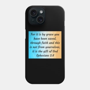 Bible Verse Ephesians 2:8 Phone Case