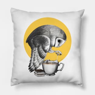 Tea Owl Pillow