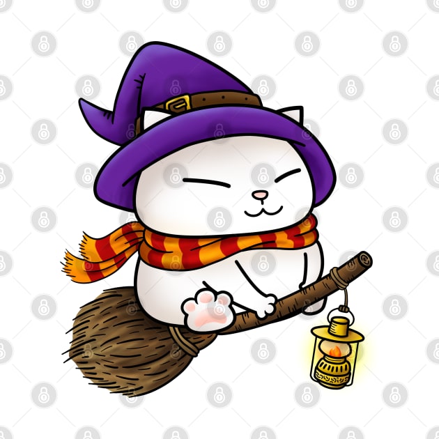 Halloween Cat Witch Kitty by Takeda_Art