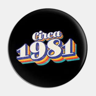 1981 Birthday Pin