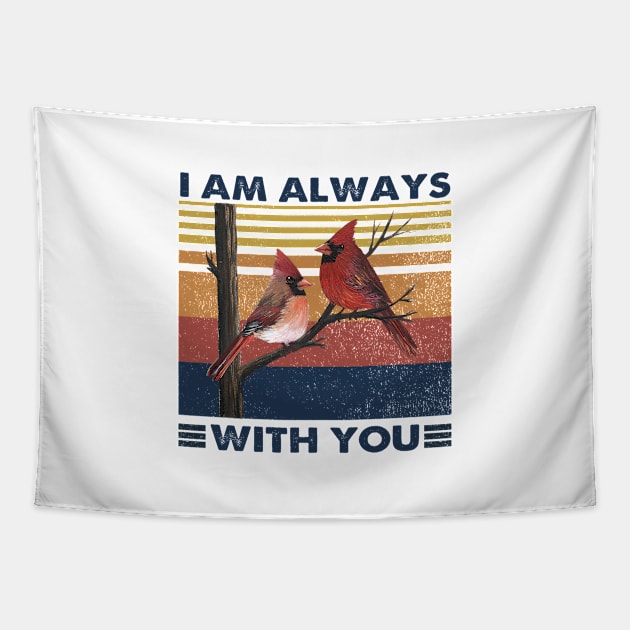 I Am A Way With You Couple Cardinal Tapestry by DMMGear