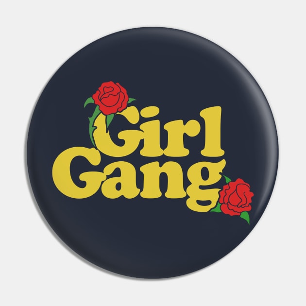 Vintage Girl Gang Pin by bubbsnugg