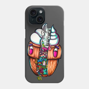 splitting ice cream Phone Case