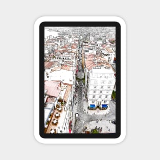 City art print of beautiful Istanbul Magnet