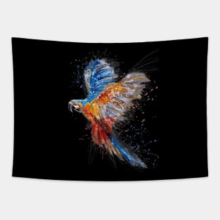 Parrot Watercolor Painting Tapestry