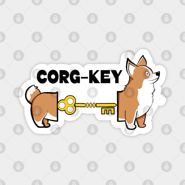Corg-Key Magnet by Art by Nabes