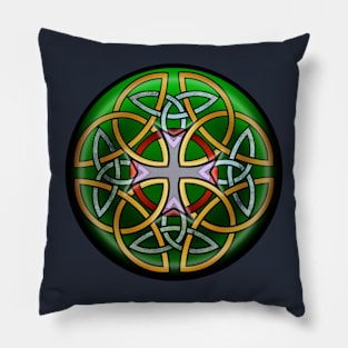 April Shield - Triquetras X 8 with cross overlay Pillow