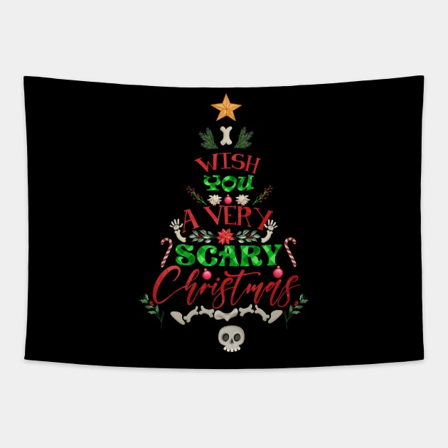 i wish you a very scary christmas Tapestry by SantinoTaylor