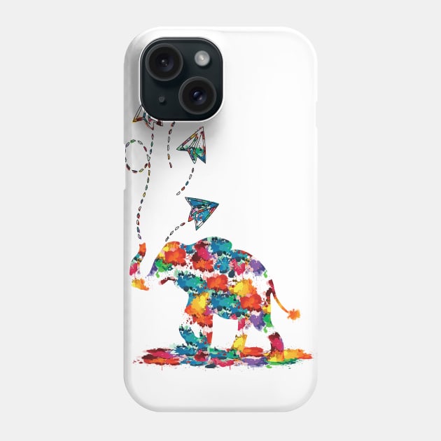 paper plane elephant Phone Case by CindyS