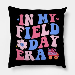 In My Field Trip Era Retro Groovy Teacher Field Day 2024 Pillow