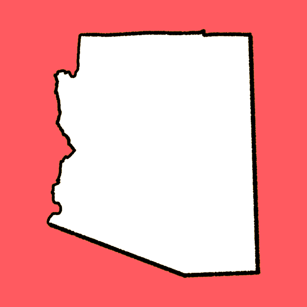 Arizona - Blank Outline by loudestkitten