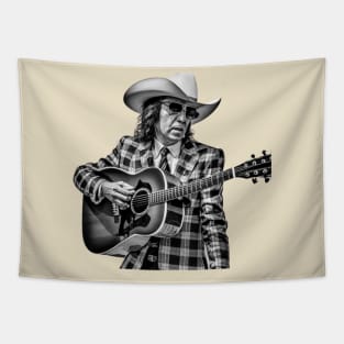 Dwight Yoakam Playing Guitar Tapestry