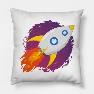 Space rocket Pillow