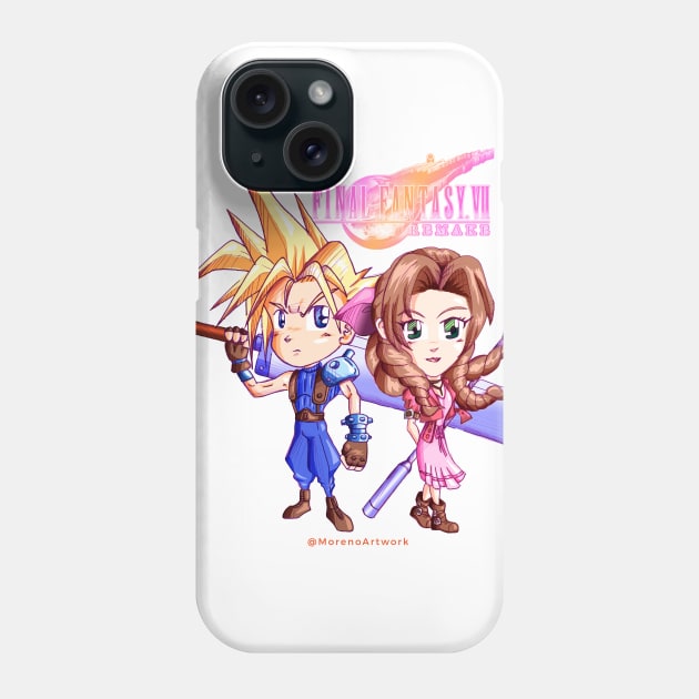 Cloud Loves Aerith ファイナルファンタジーＶＩＩ Phone Case by MorenoArtwork