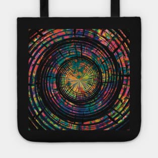 Neon Tie Dye Hypnotism Tote