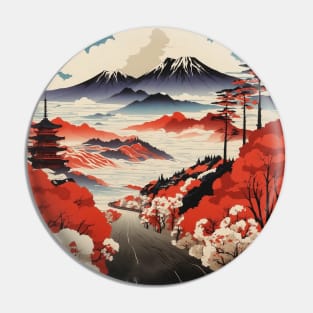 Mie Japan Travel Vintage Tourism Poster Pin