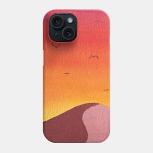 Desert sunset Phone Case