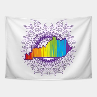 Kentucky Mandala Pride Tapestry